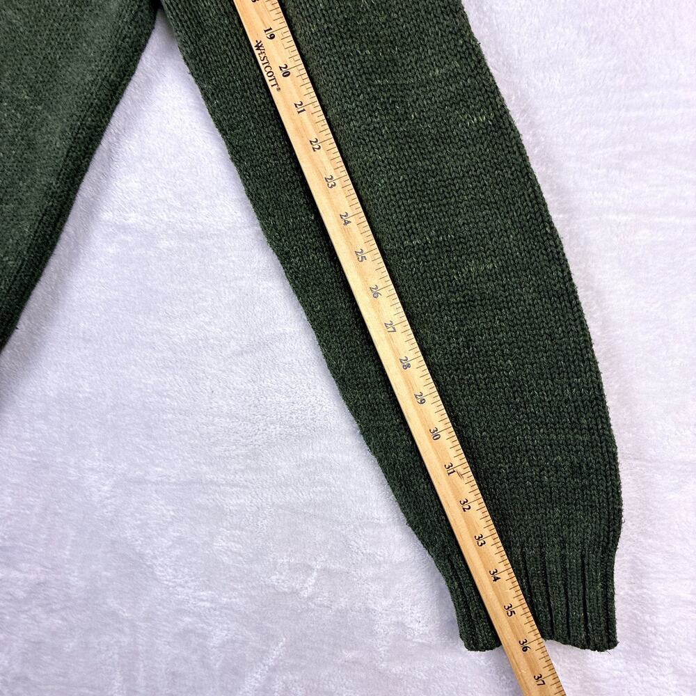 VTG LL Bean Sweater Mens XL Green Henley Fisherman Classic Preppy Heritage Cabin - Picture 7 of 8
